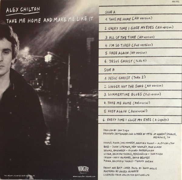 Alex Chilton - Take Me Home and Make Me Like It (New Vinyl LP)