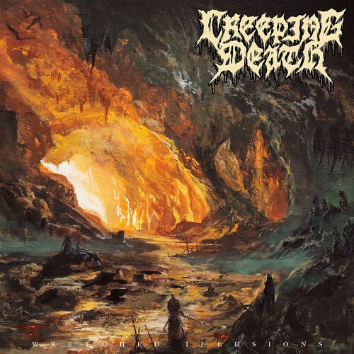 Creeping Death - Wretched Illusions [Glow in the Dark with Orange Splatter]  (New Vinyl LP)